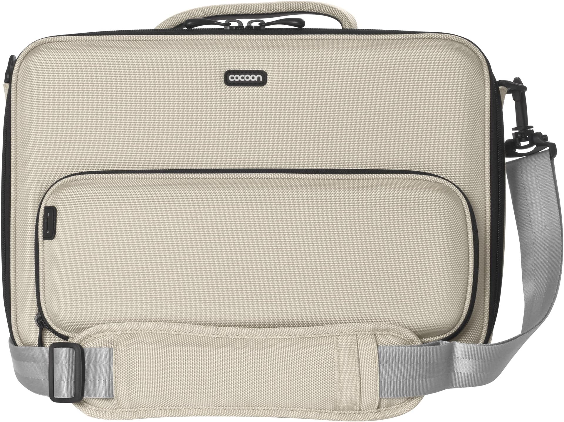 Cocoon CLB356ST Chelsea 13" Laptop Case Includes Grid-IT!® Accessory Organizer (Stone Beige)