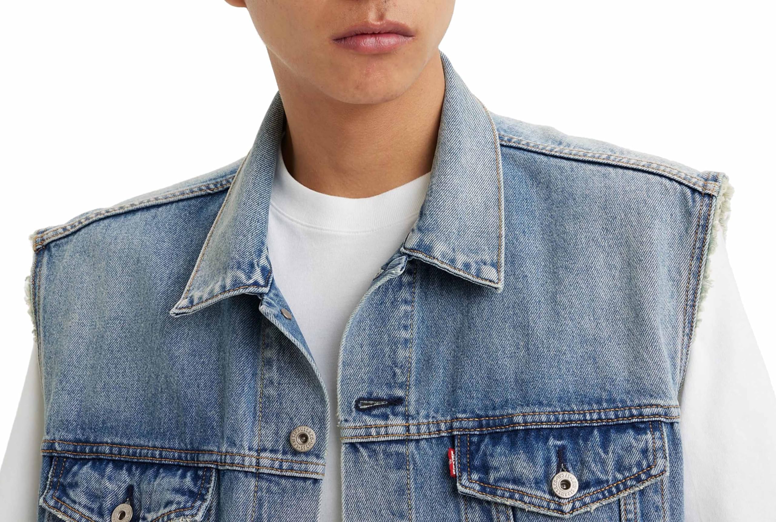 Levi's Relaxed Trucker Gilet in denim Uomo