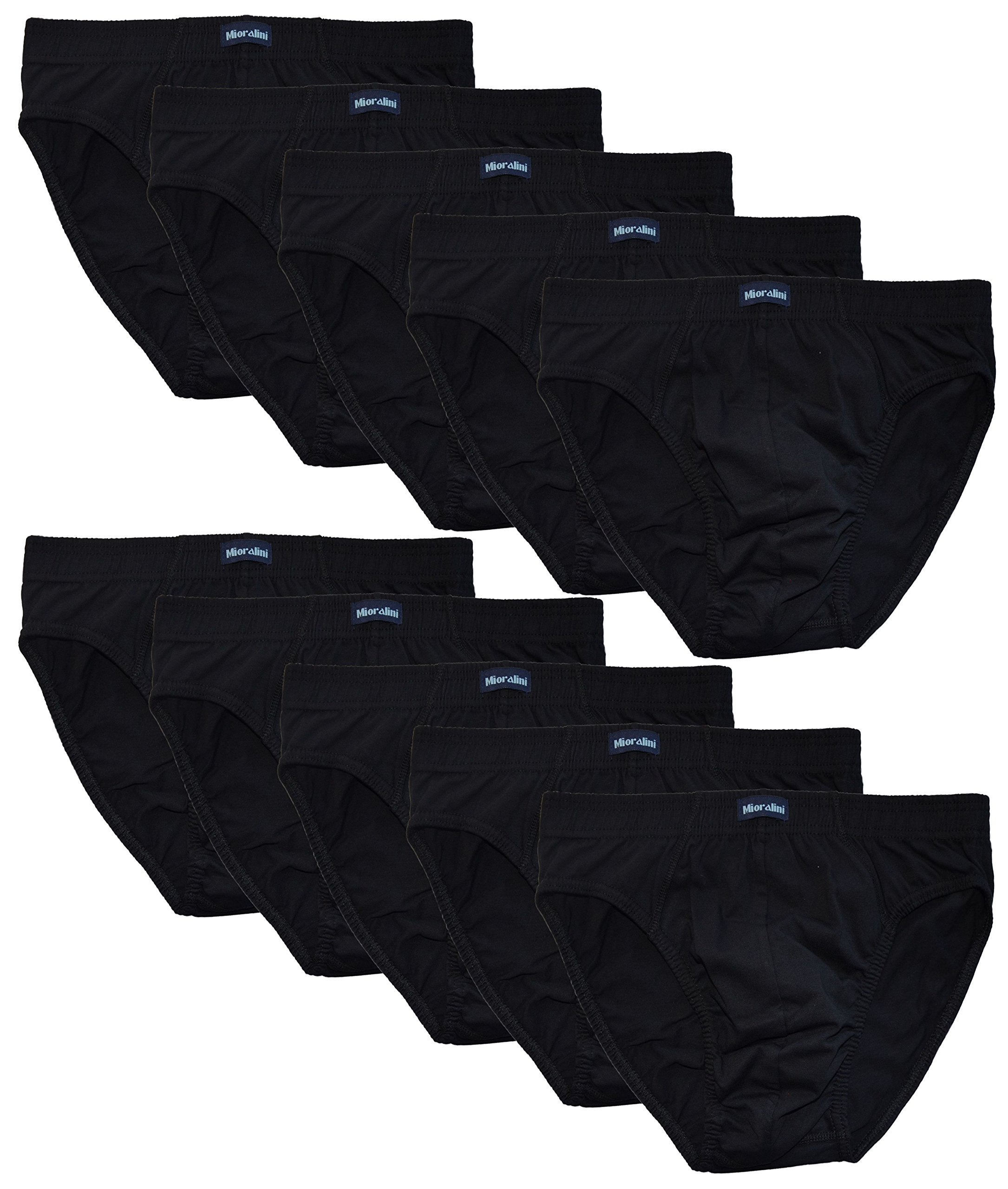 10 Slip de Hombre 100% algodón sin intervención Colores viles Calidad Suave tamaño 5-10 / M- 4XL