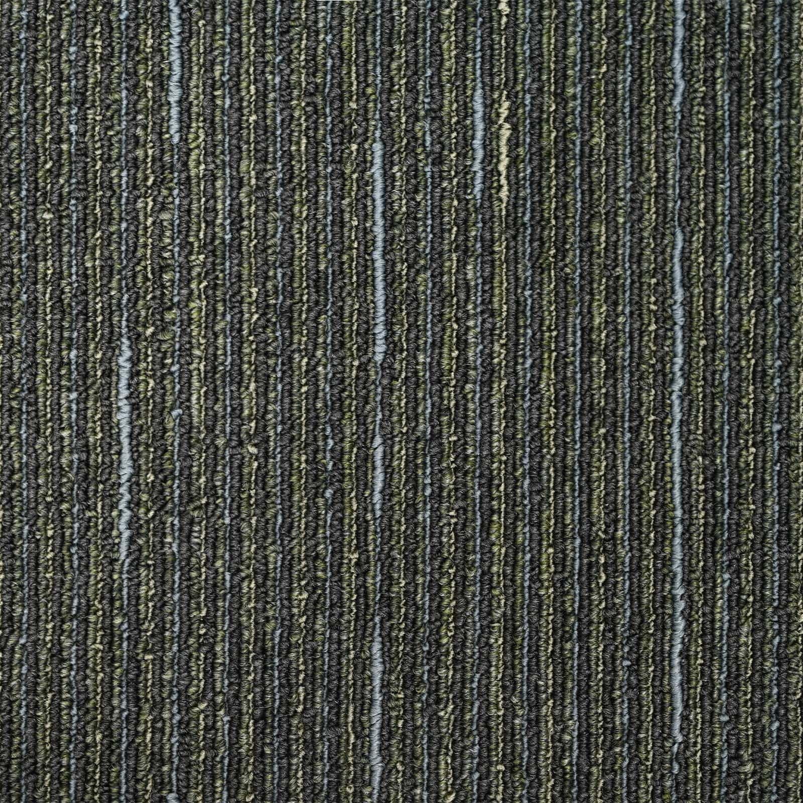Gestreifte Hellgrüne Teppichfliese 50x50 cm 4er Pack für Innenräume, Schalldämmung, Bodenbelag, einfache Reinigung, vielseitig geeignet für Wohnzimmer, Schlafzimmer, Flur, Büro, Renovierung