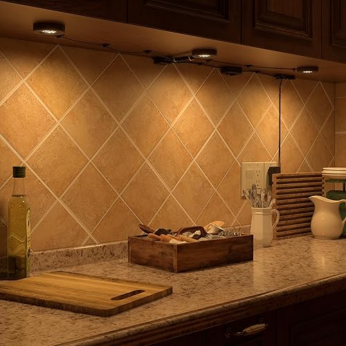 Miniatura 8 de GETINLIGHT IN-0113-3-BZ - Kit de luces LED regulables con certificación ETL, diseño empotrado o de montaje en superficie, blanco suave 3000K, 12V,