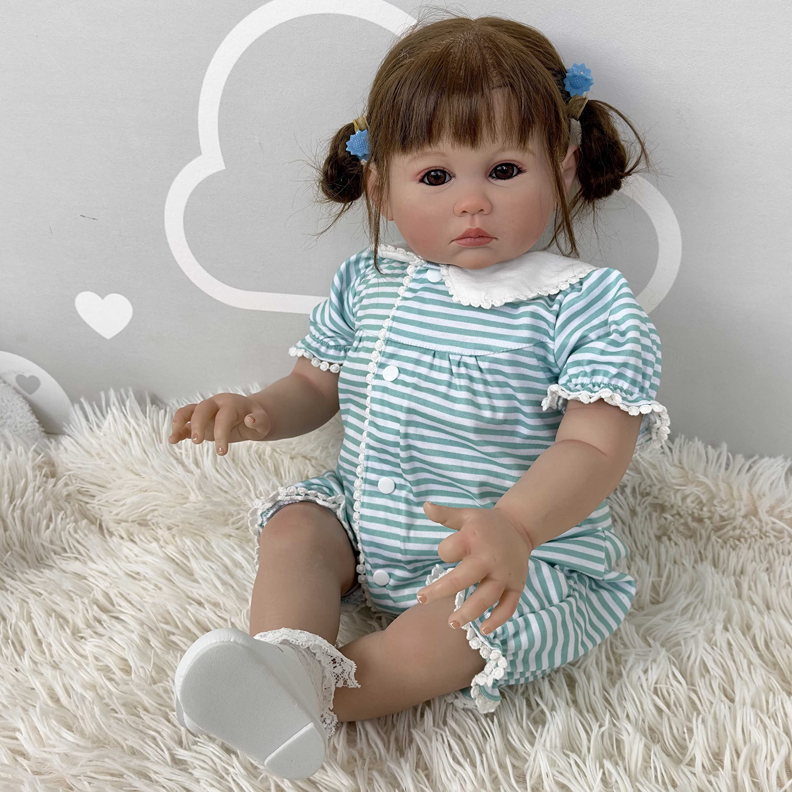 Amazon.co.jp: 24インチ リボーン トドラー ドール 女の子 柔らかい