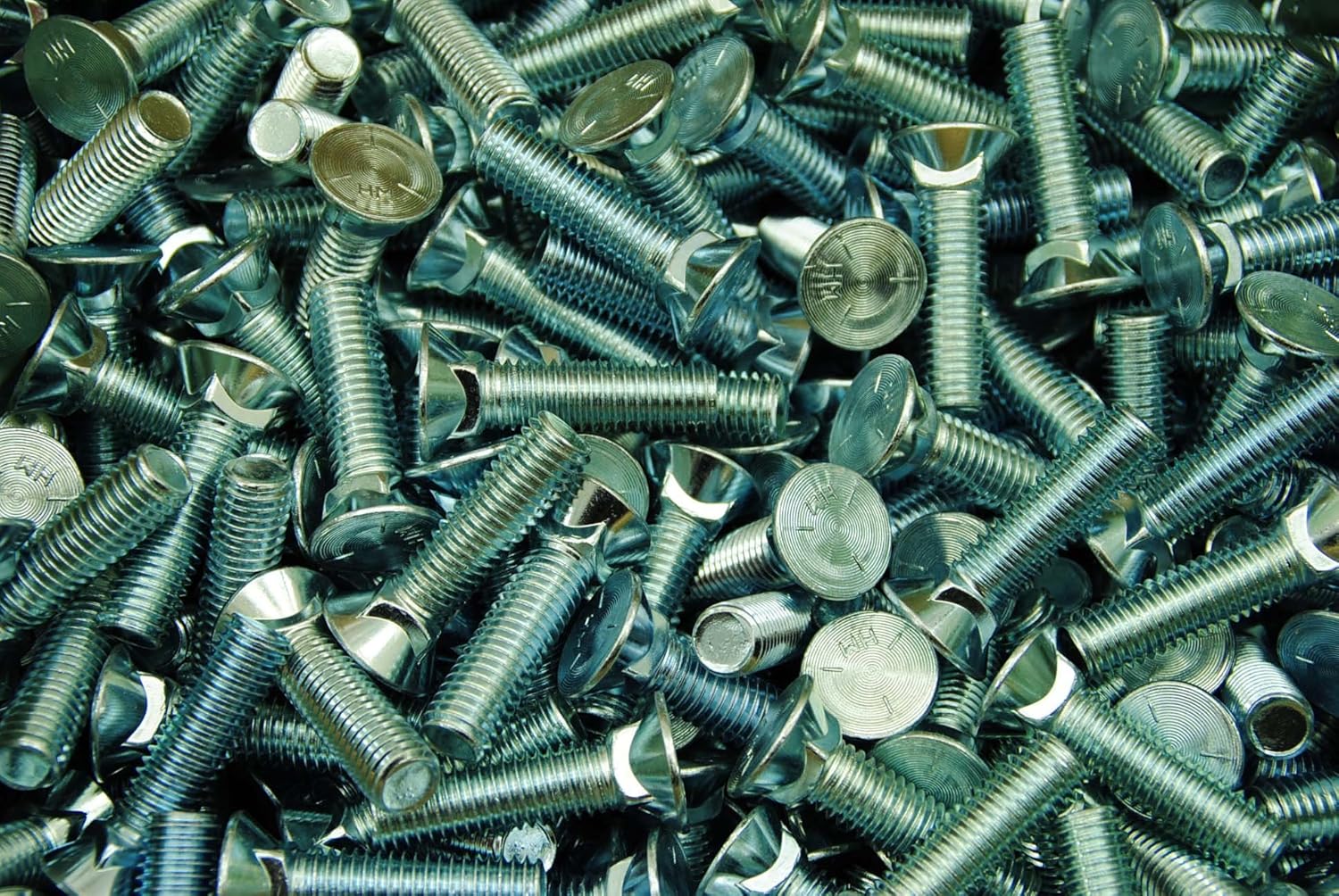 (50) Flat Head #3 Plow Bolt 1/2-13 x 2 Grade 5 Zinc Plated