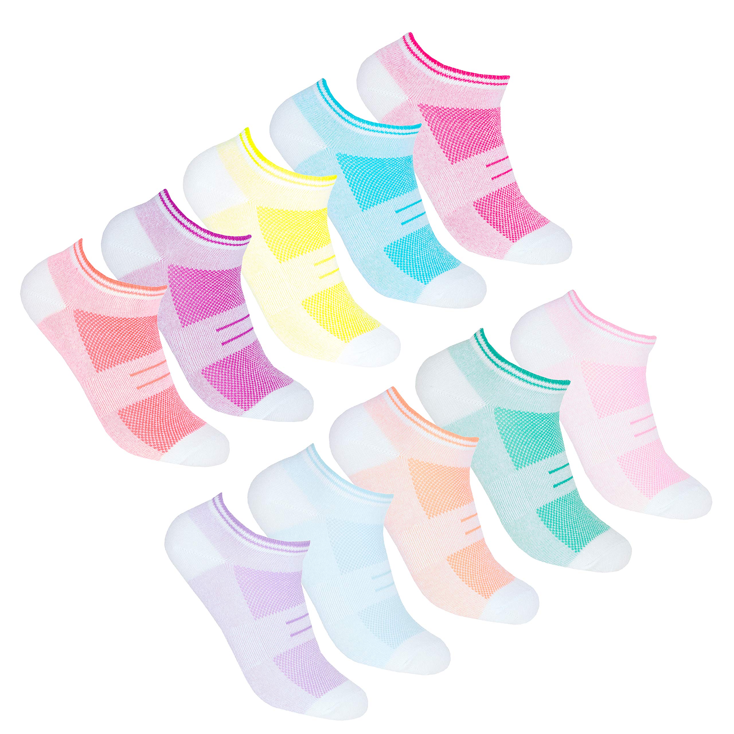 Red Tag Active Multipack Ladies Womens Low Cut Trainer Socks Everyday Arch Support 8-30 Pairs