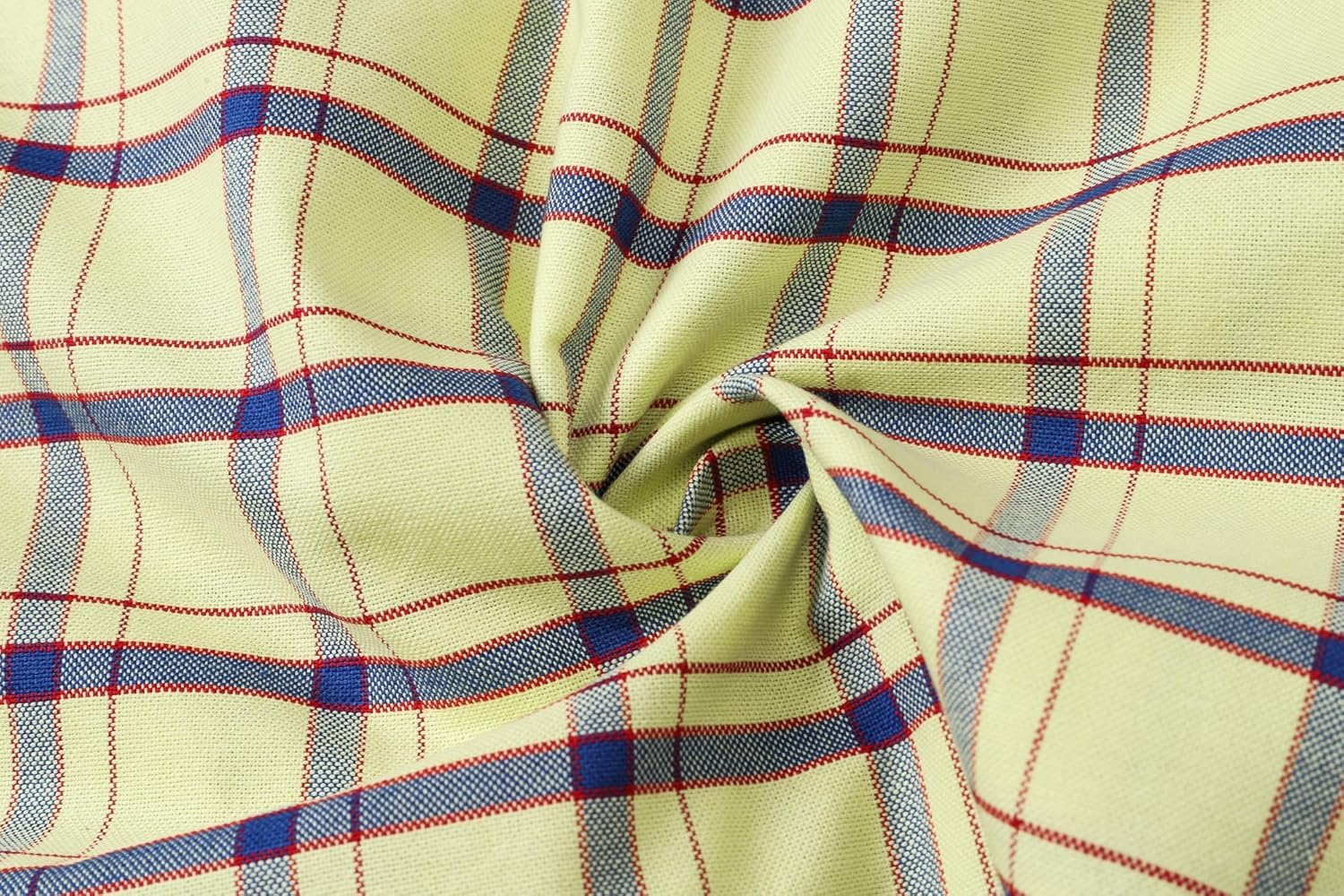 Cromoncent Mens Long Sleeve Oxford Button Down Shirts Casual Dress Shirt for Men,100% Cotton,Plaid Shirts,Plaid Yellow Blue,XL - Image 7