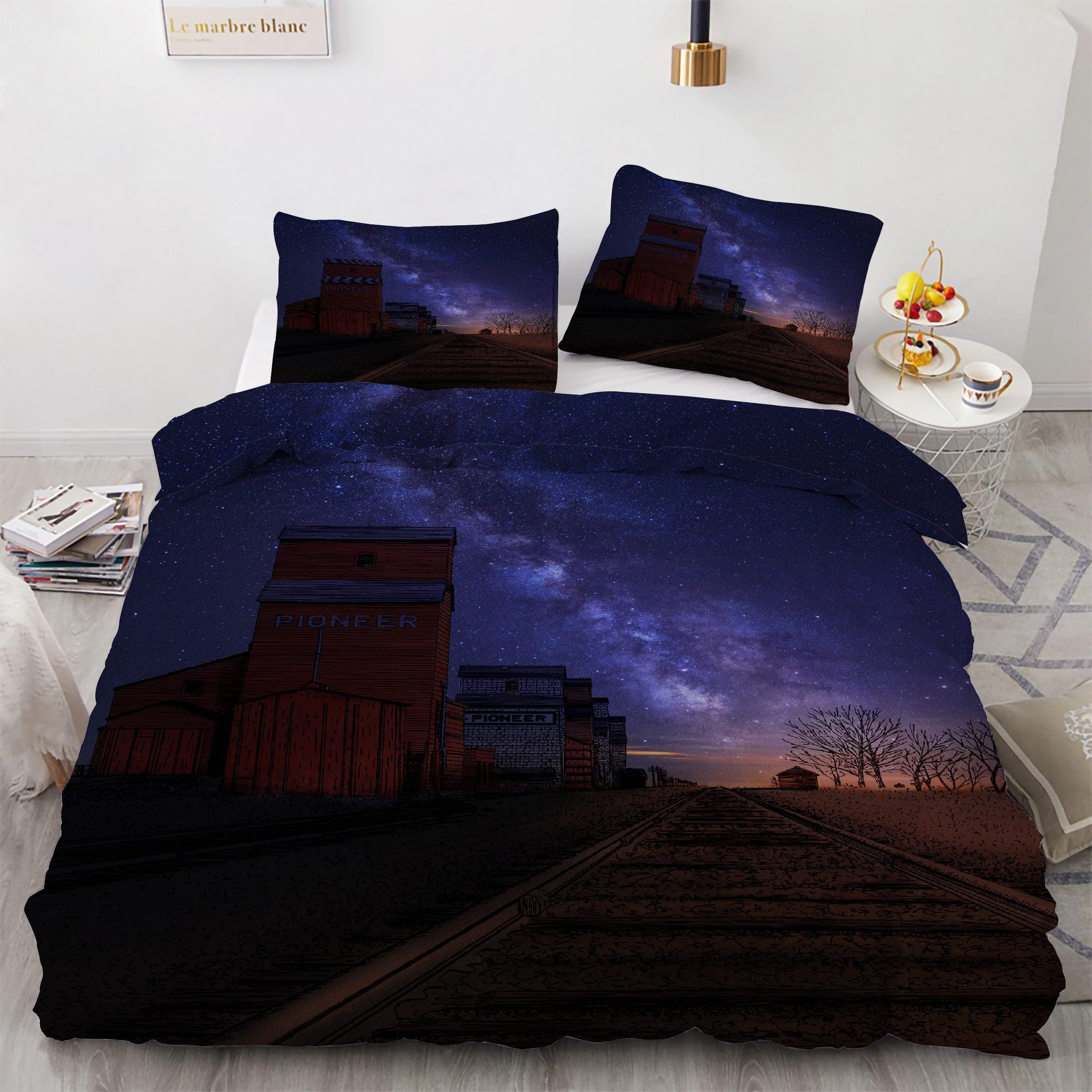 Parure de lit 90x190 univers pour transformer la chambre enfant en nuit étoilée magique