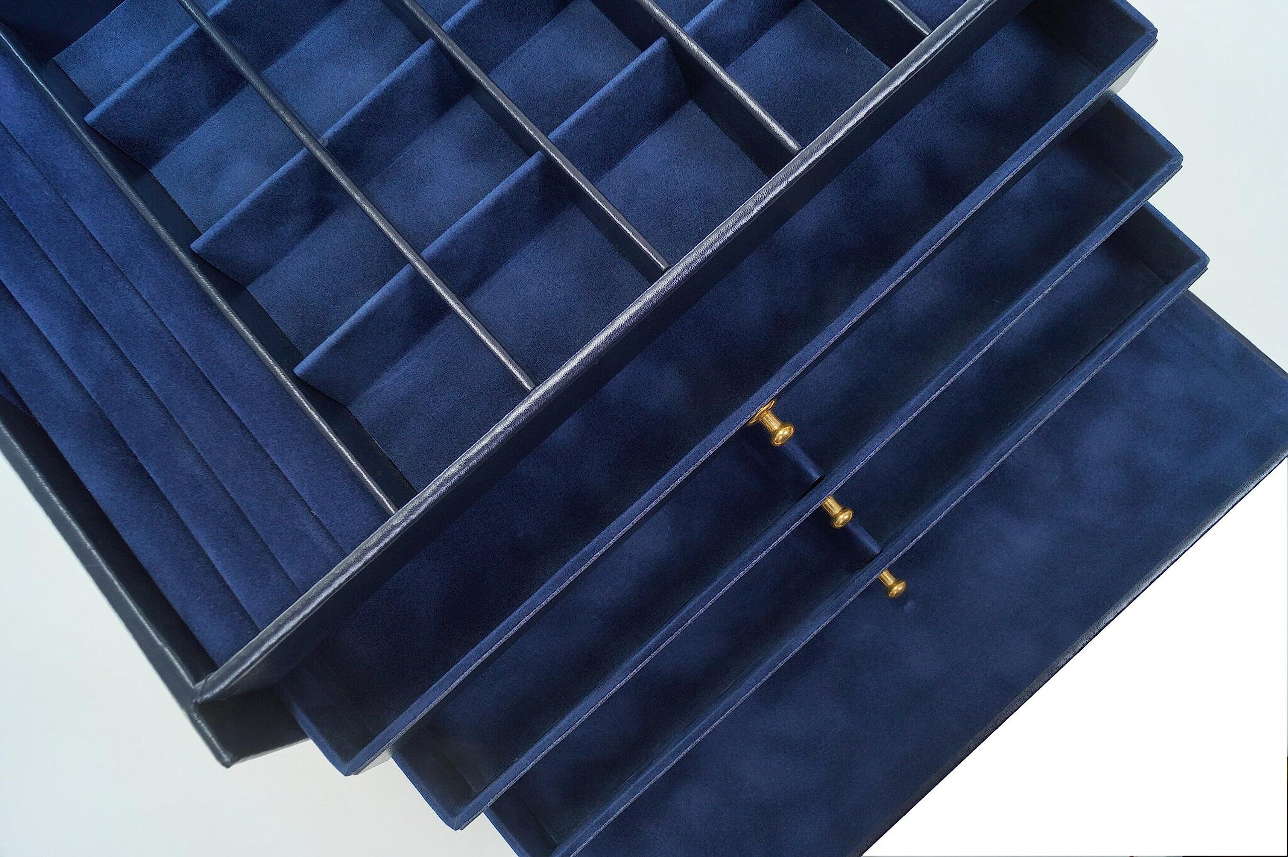 SACHER Schmuckkasten Lena acuro/navy (Leder)