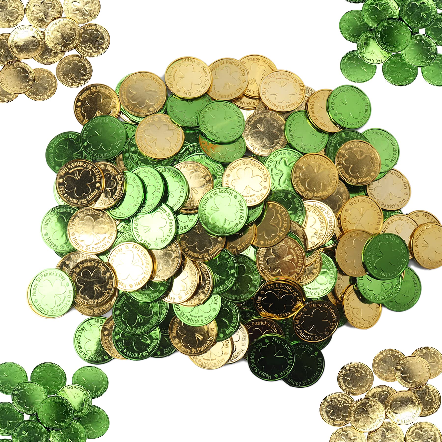 聖パトリックデー 背景 アイルランド ラッキーグリーン シャムロック ゴールドコイン デコレーション 背景 ブラウン 木製ボード ア  Amazon.co.jp: CHWANG 聖パトリックの日 ゴールドコイン プラスチックラッキーコイン シャムロック レプラコーンコイン 聖パトリック  の日 ...