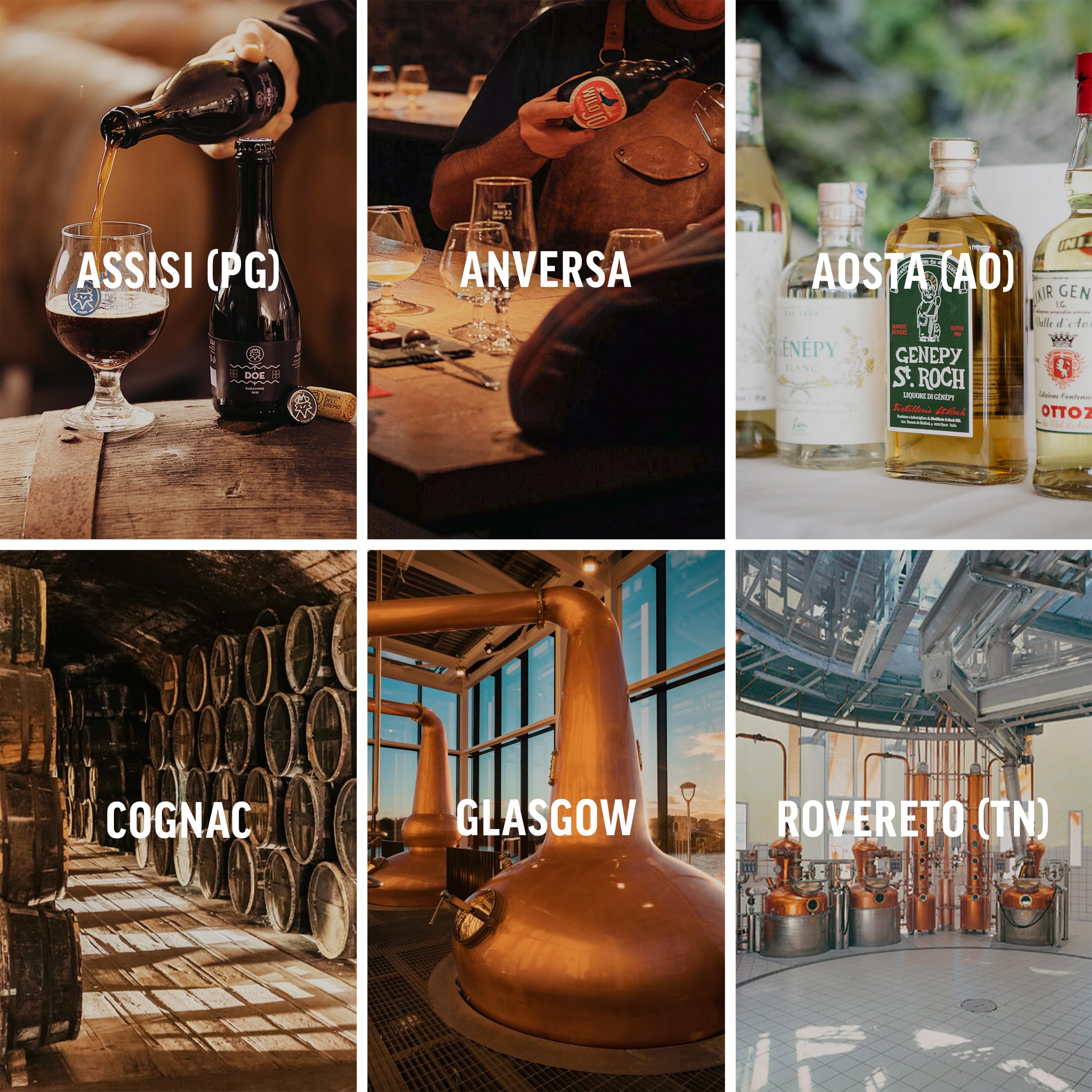 Boscolo Gift Beer & Spirits - Cofanetto Regalo Donna e Uomo di 2 Notti con Colazione ed Esperienza Enogastronomica per 2, Regalo Donna Uomo e Amica Compleanno, Regali per Lui e Lei, Validità 1 Anno