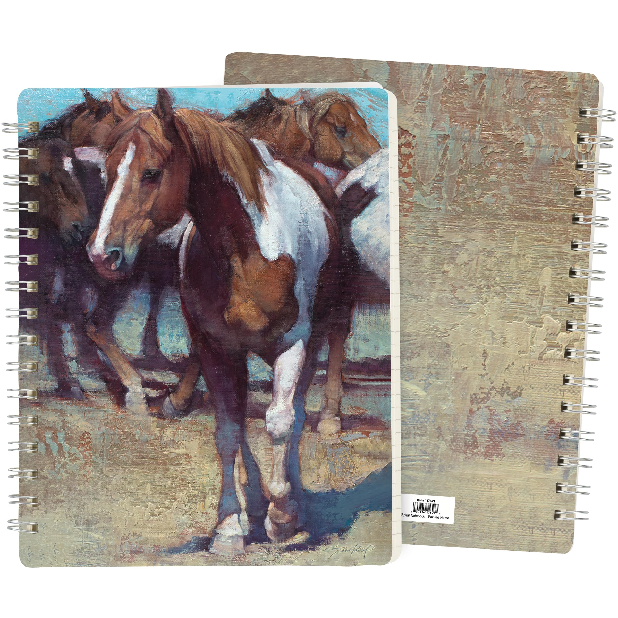 Cahier à spirales cheval peint Primitives by Kathy pour embellir votre bureau