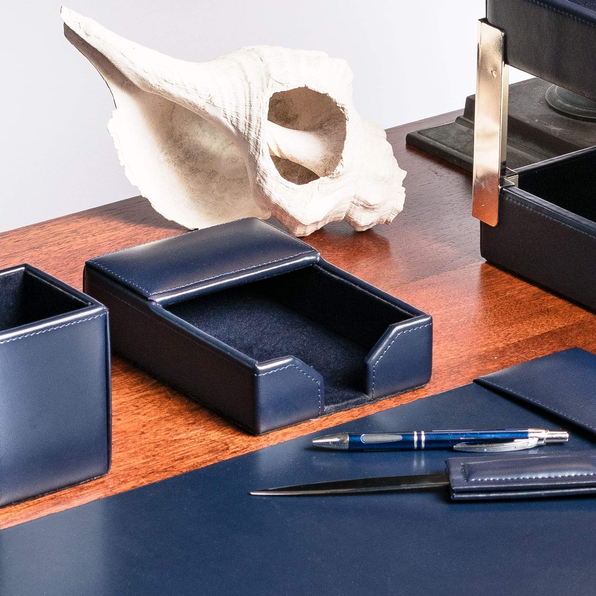 Dacasso A5009 - Soporte para notas, 7 x 4.75 x 1.75, color azul marino