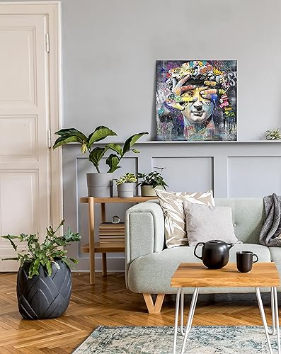 Miniatura 7 de GUGIKA Arte de pared de flor de loto para habitación de niñas, lienzo floral rosa para dormitorio, decoración moderna de plantas para sala de estar,