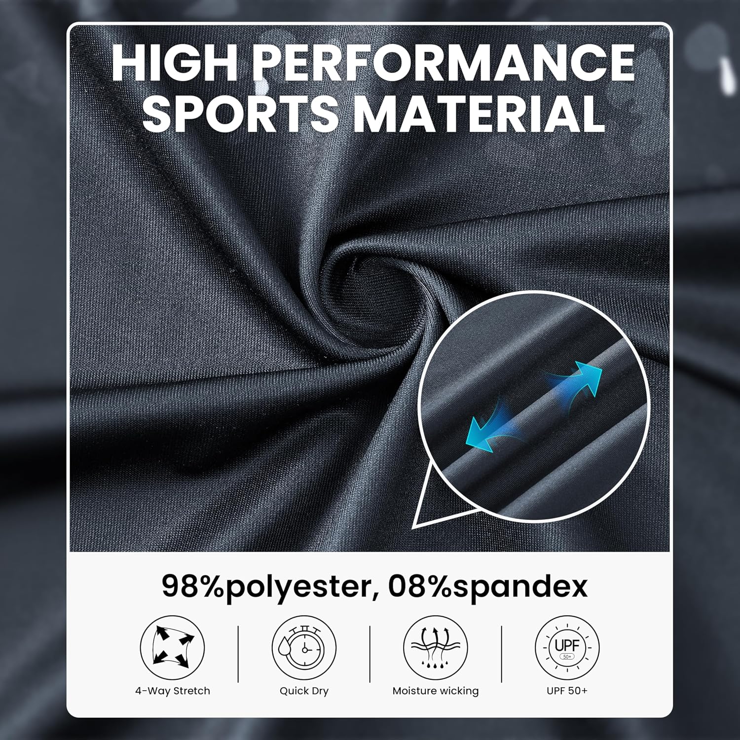 Mens Golf Shirt Moisture Wicking Dry Fit Print Performance Short Sleeve Polo Shirts for Men