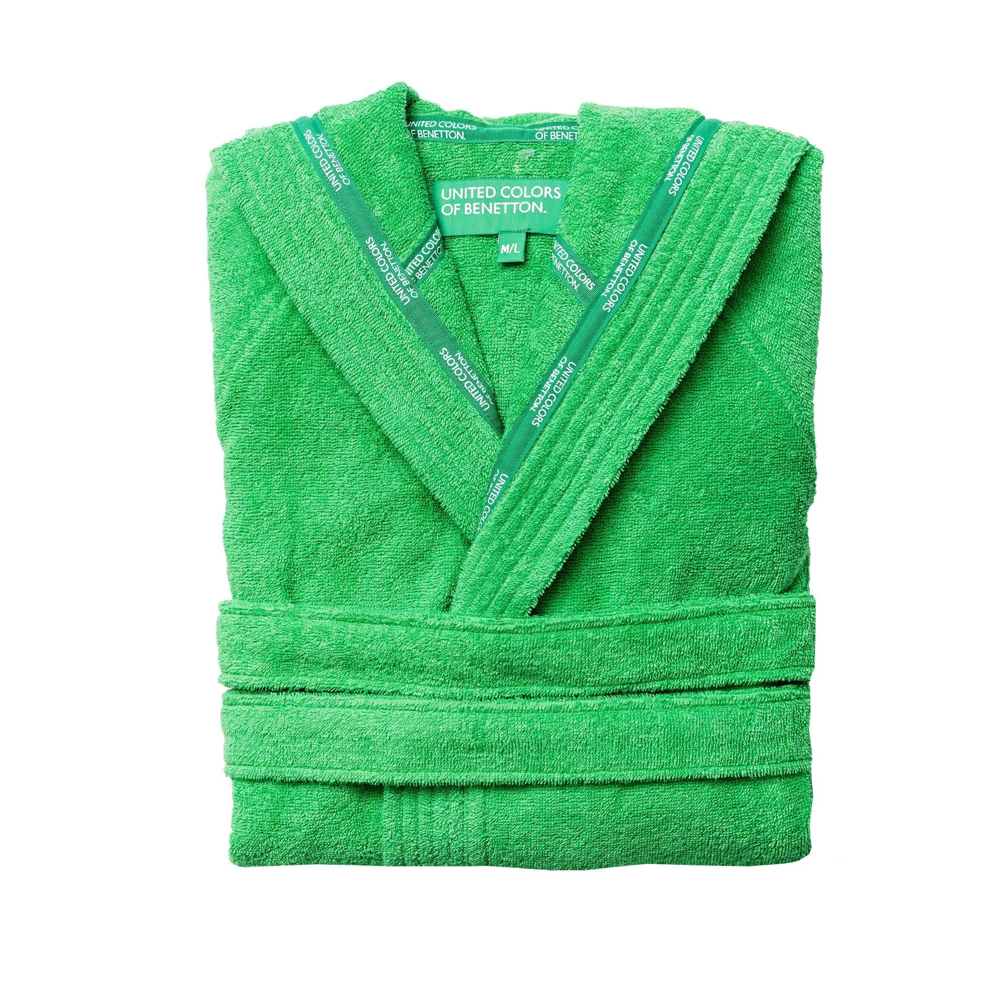 United Colors of Benetton Accappatoio con Cappuccio Unisex-Adulto