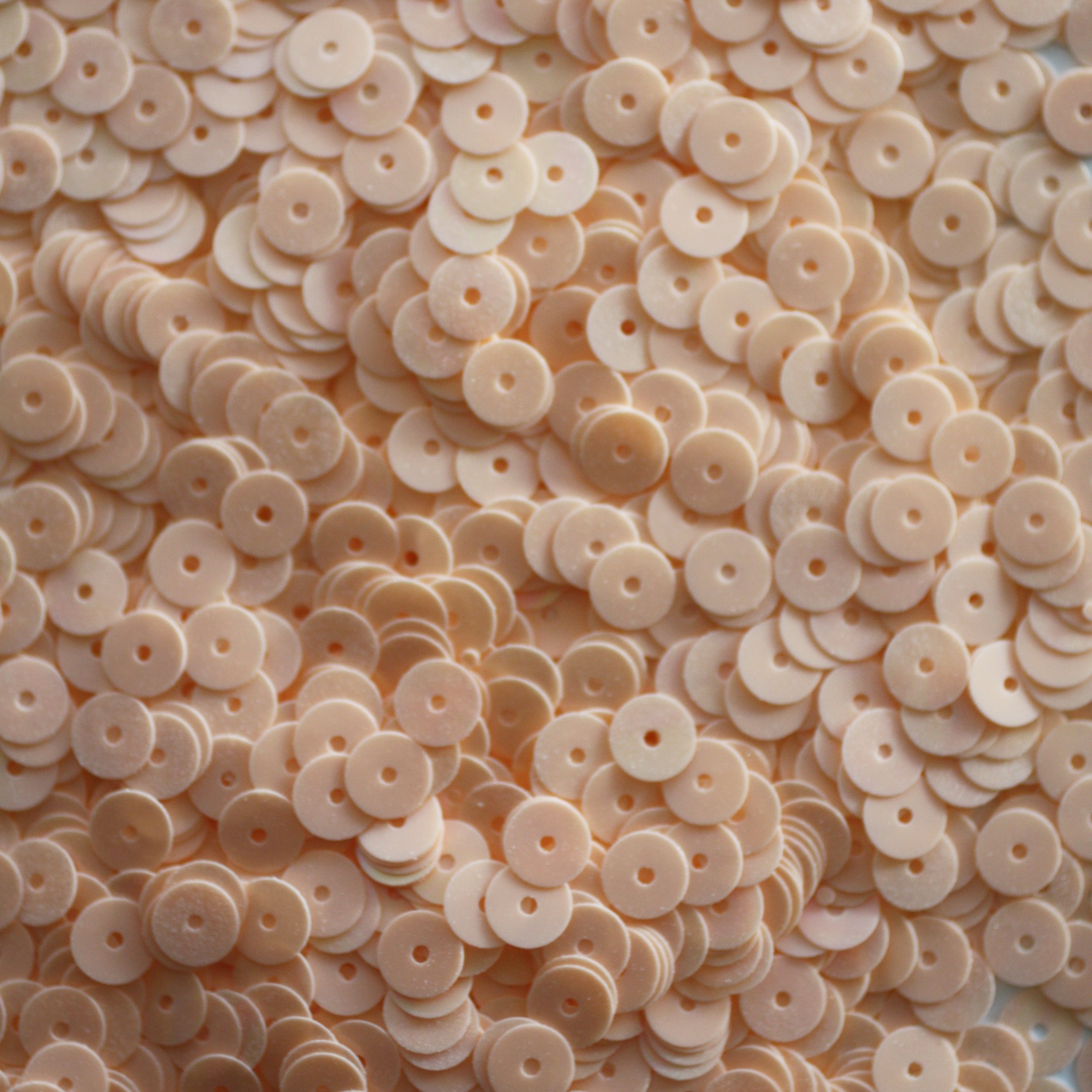 6mm Flat Sequins Paillettes ~ Peach Opaque Rainbow IRIS ~ Loose Paillette Sequins for Embroidery, ap