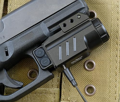 Miniatura 3 de HILIGHT Linterna LED táctica de la serie Enforcer y mira láser verde o vista láser azul  Vista de puntos verdes o azules para pistola  Láseres de