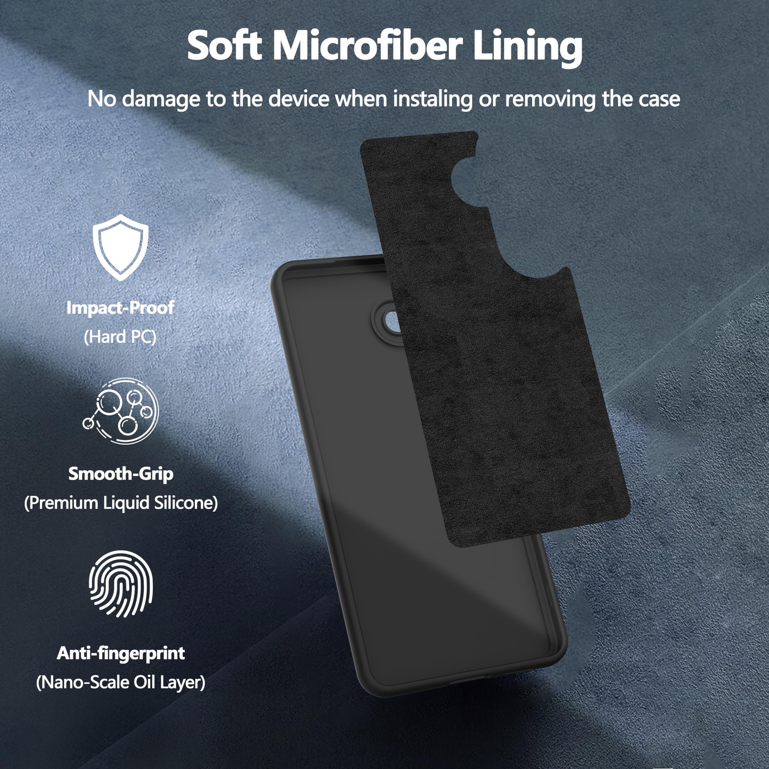 Etui WFTE kompatybilne z Samsung Galaxy S26 5G, z 2 szkłami hartowane premium, miękka silikonowa obudowa ochronna, odporna na zarysowania, miękka, odporna na kurz obudowa na telefon dla Samsung S26