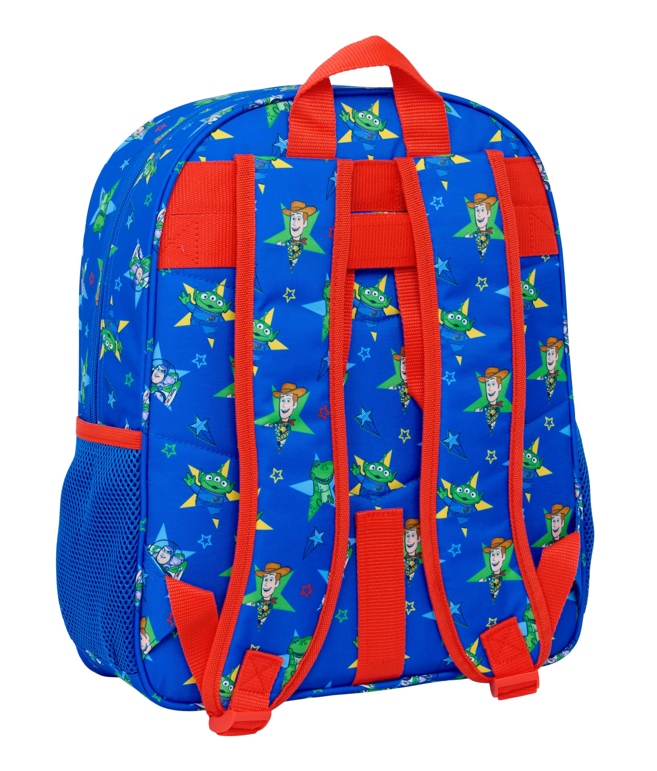 TOY STORY GOOD VIBES - Mochila Escolar Niño, Mochila Infantil, Adaptable a Carro, Ideal para Niños en Edad Escolar, Cómoda y Versátil, Calidad y Resistencia, 32x12x38 cm