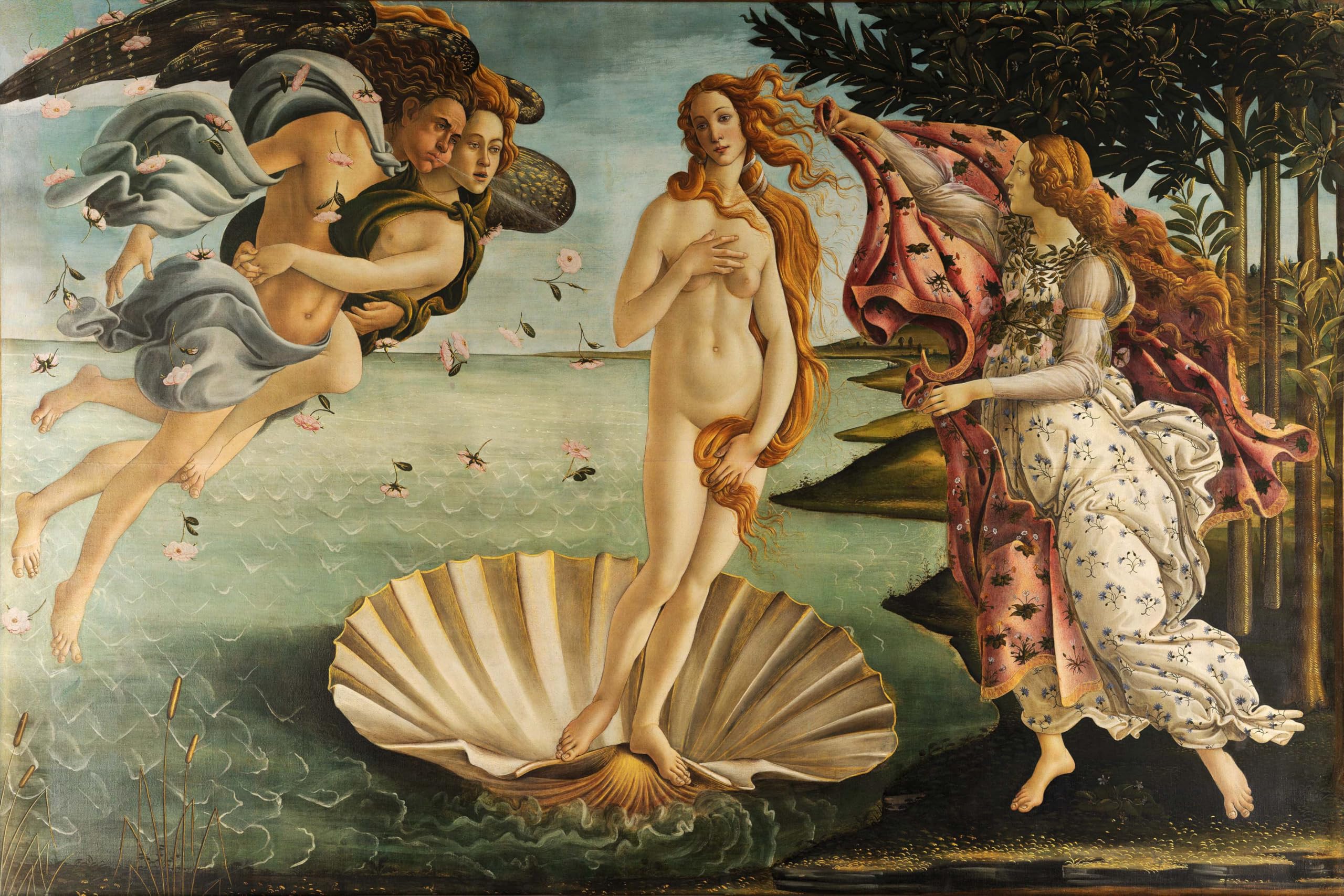 The Birth of Venus by Sandro Botticelli Giclee Canvas Print, Stretched, Ready to Hang (24x36 Inch(60x90cm))