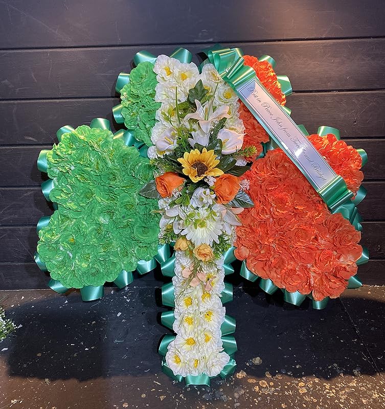 SHAMROCK artificial funeral tribute Amazon.co.uk Handmade Products