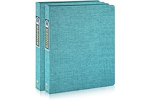 Durable 2-Pack 1-inch 3-Ring Cardboard Round Ring Binder