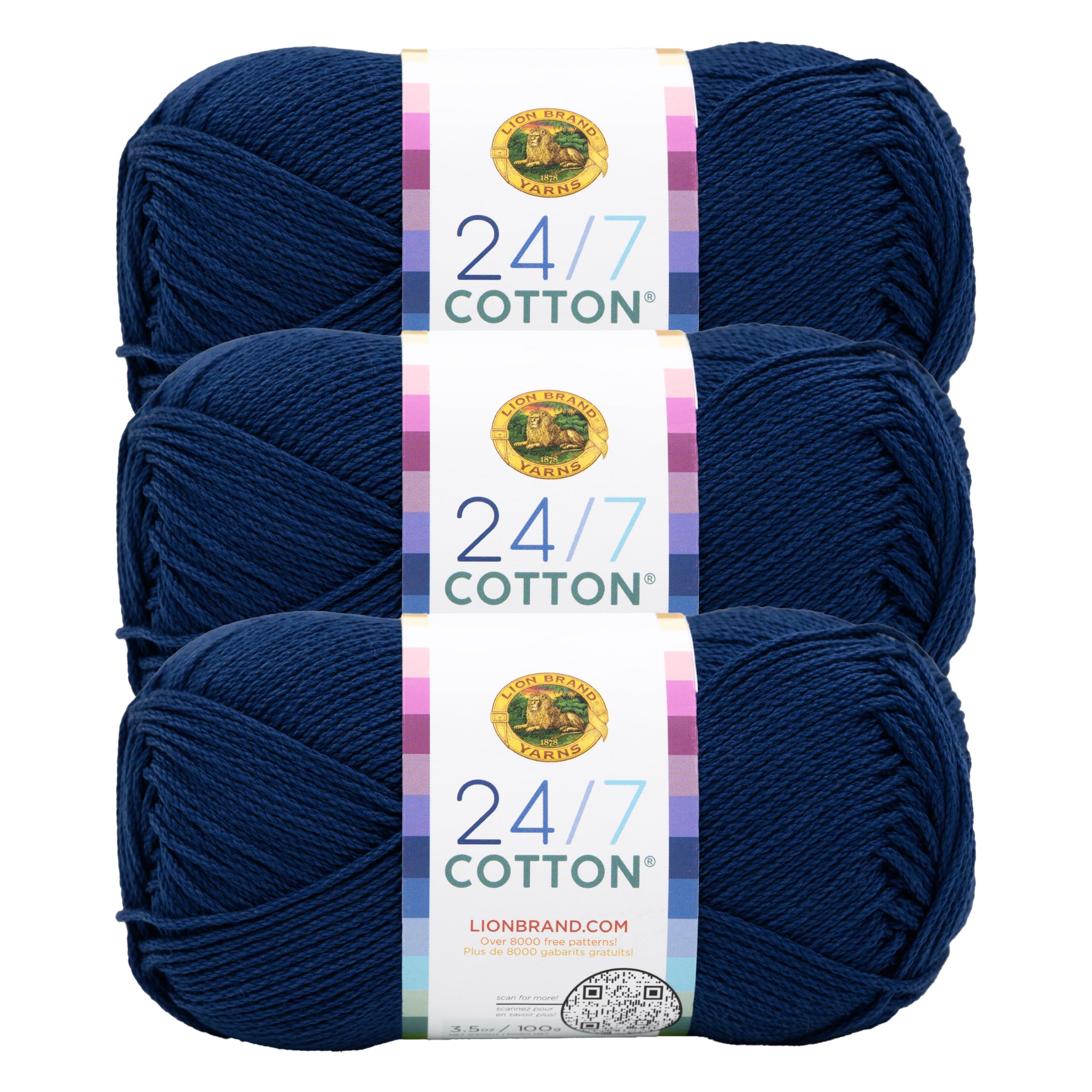 Lion Brand 24/7 Cotton Mercerized Yarn