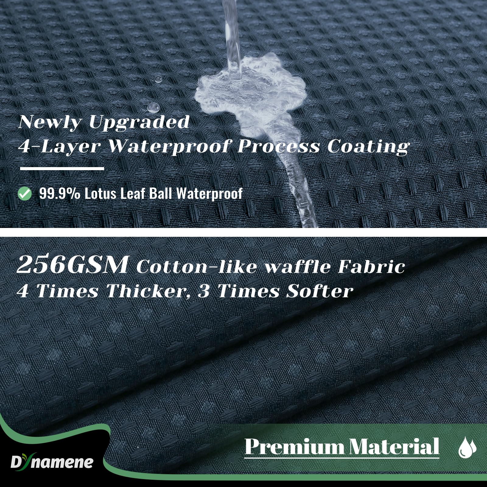 Dynamene Cortina de ducha de tela con forro a presión, cortinas de ducha de hotel para baño, lavable, impermeable, con ganchos de plástico, ventana superior de malla, 72 x 72 pulgadas