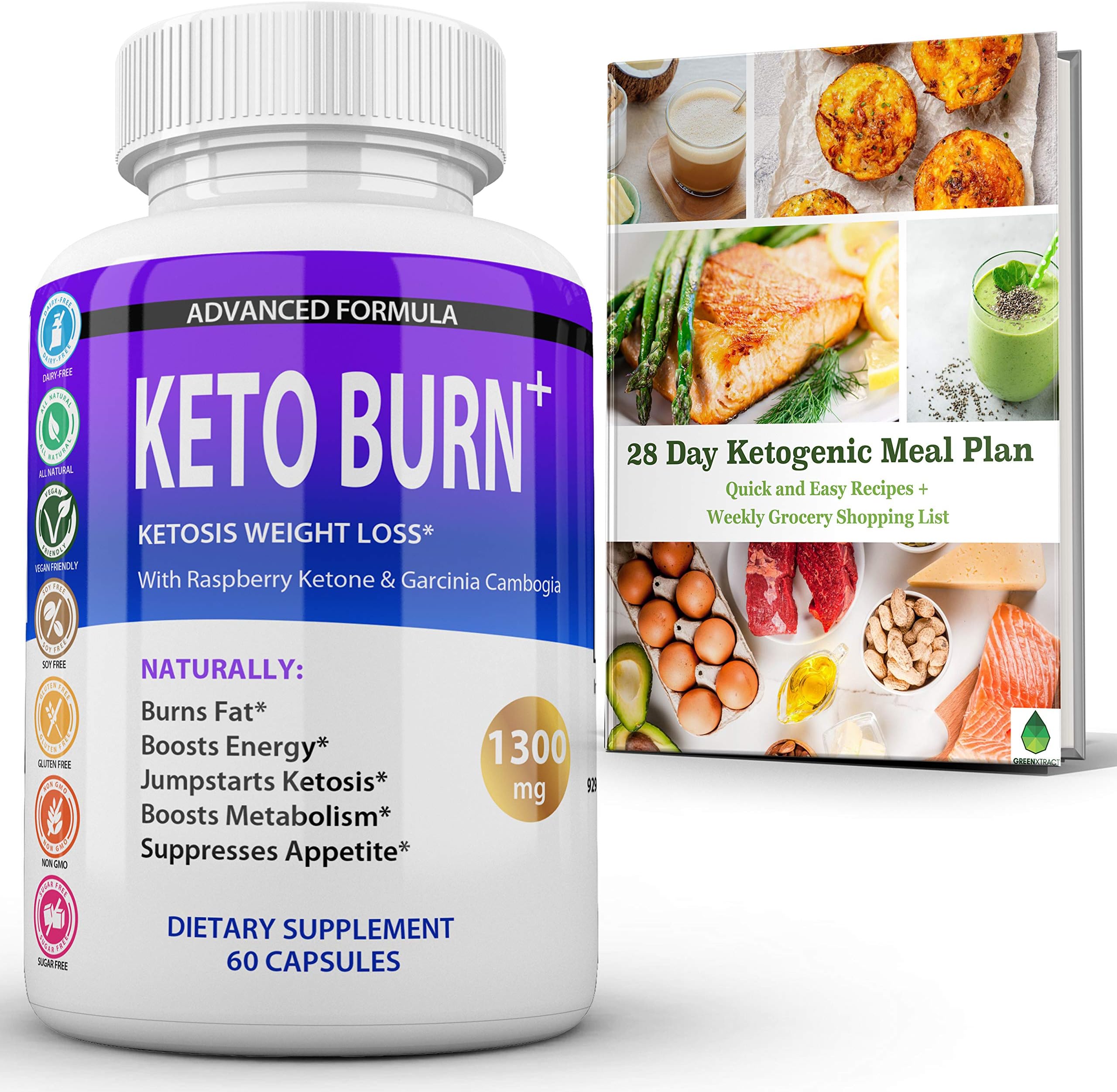 Keto Burn Ketosis Weight Loss 1300 MG GreenXtract