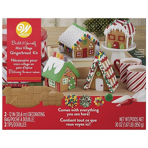 Wilton Build it Yourself Mini Village Gingerbread Decorating Kit