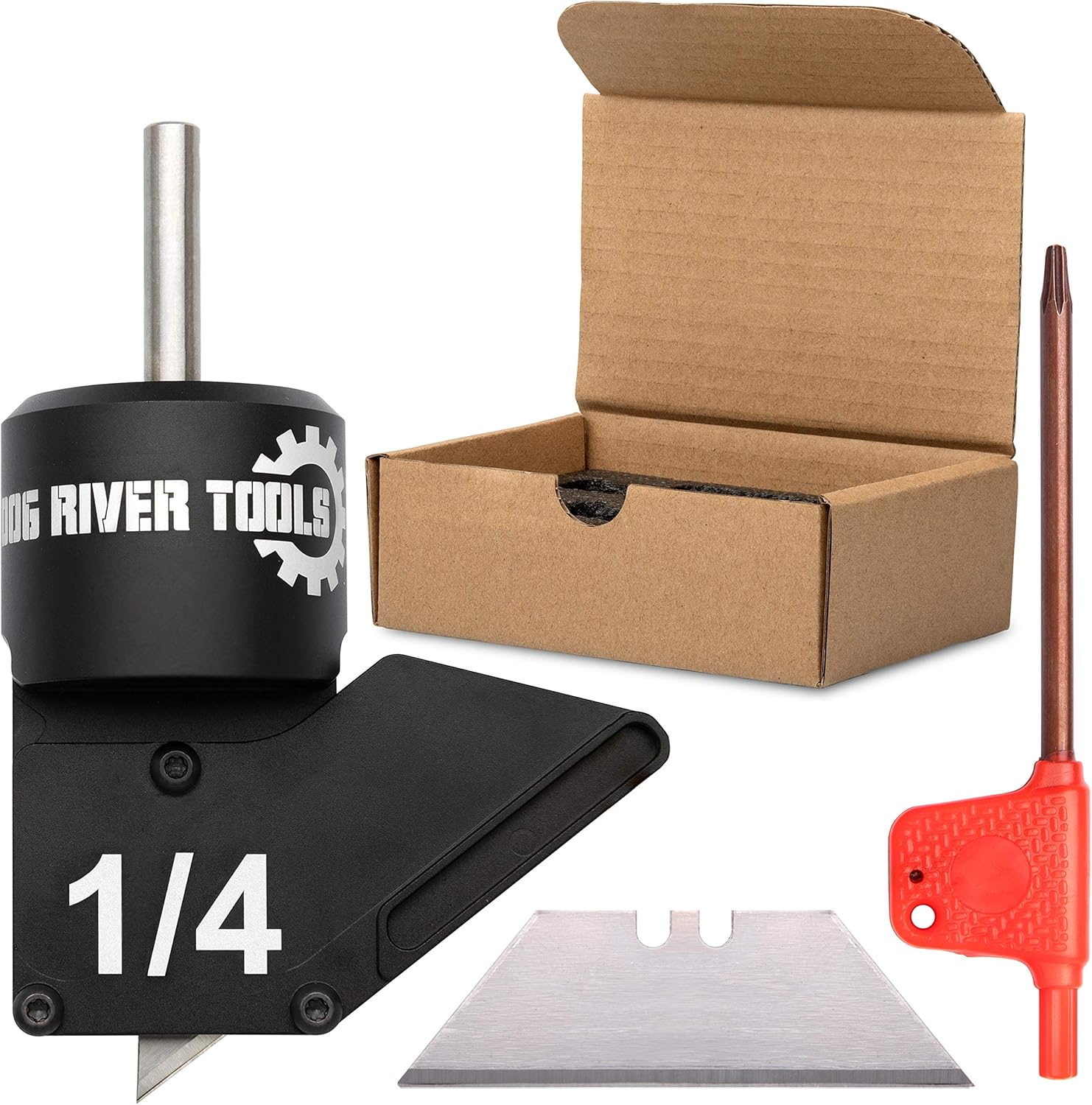 Drag Knife Cutter for CNC 1/4" Stem with 2 Blade Depth Positions