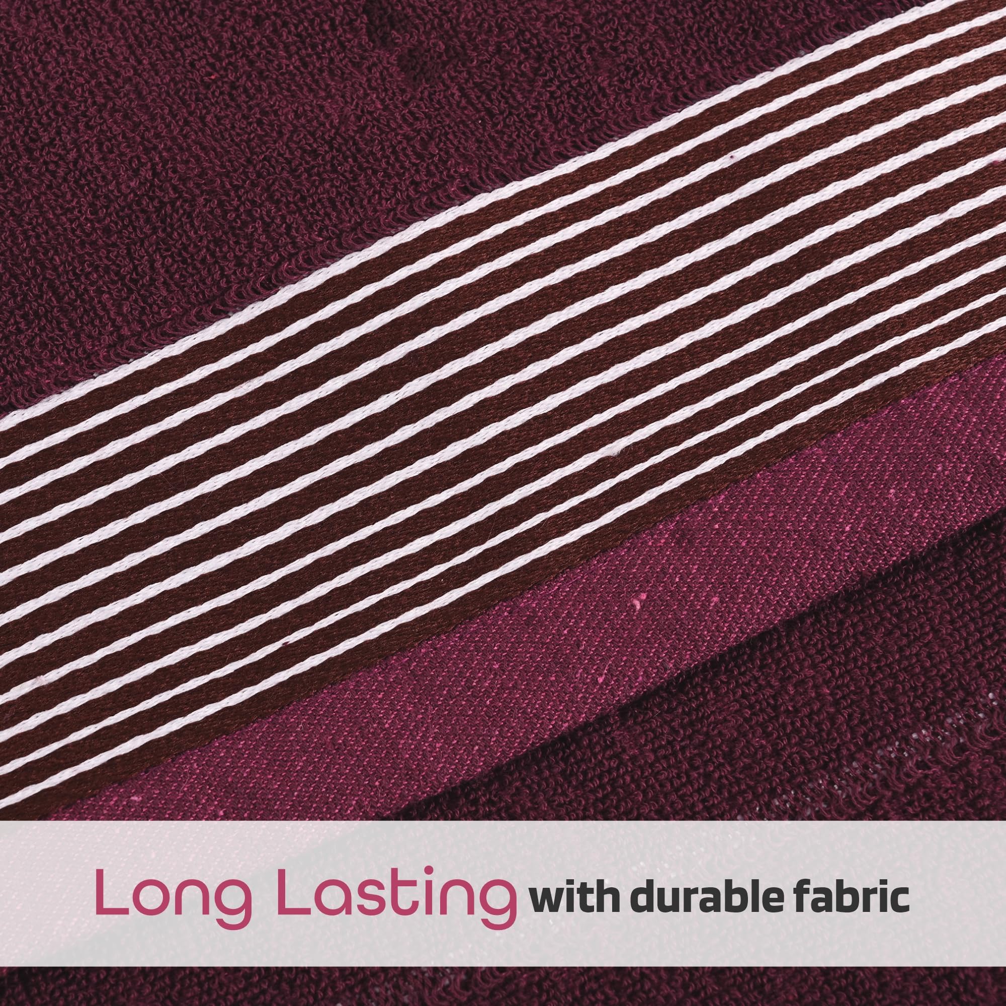 Urbane Home Pack of 3 Cotton Bathing Towel for Men/Women | 450 GSM Fade/Wrinkle Resistant Towels for Bath 30x60 Inch | Maroon, Dark Blue & Brown 3