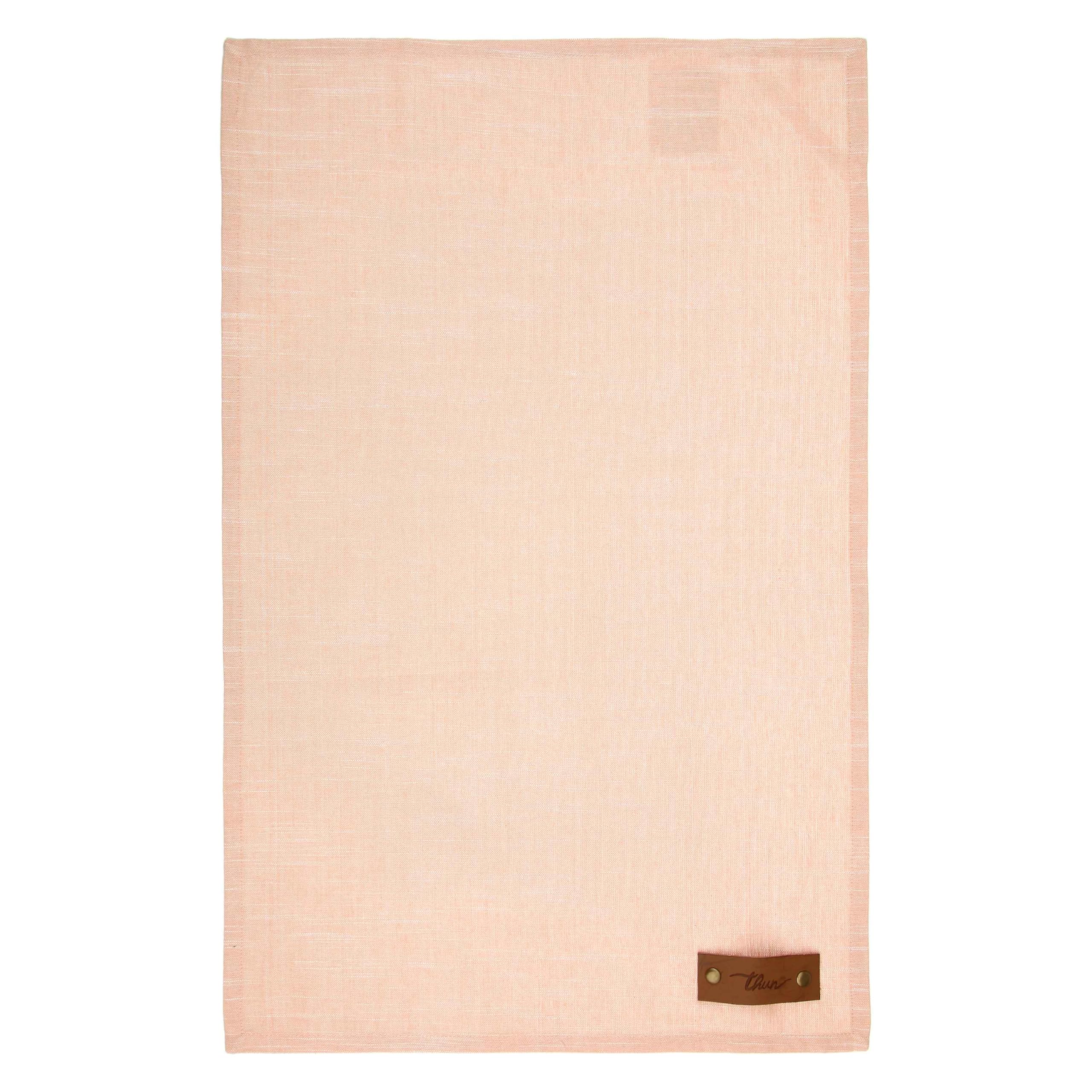 THUN Set 4 strofinacci con scatola in legno, 100% cotone, Collezione Country Bloom, scatola 40 x 60 cm; strofinaccio 60 x 100 cm