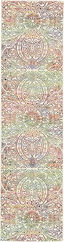 Miniatura 2 de Unique Loom colección Lyon - Alfombra abstracta y moderna, Polipropileno, Marfilrojo