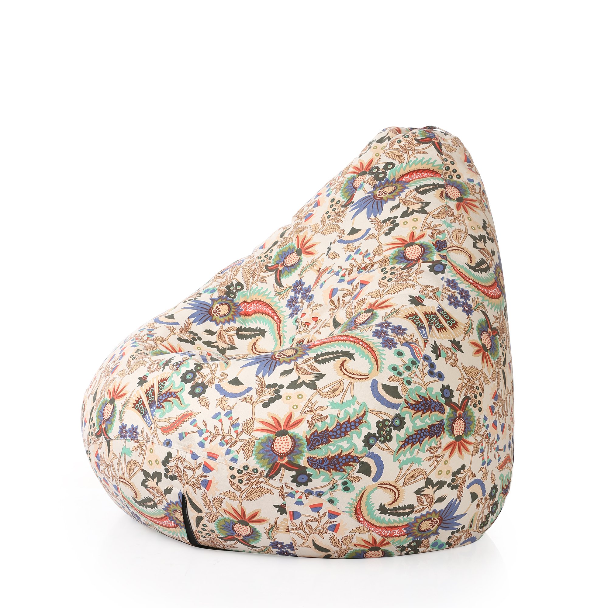 Style Homez Classic Cotton Canvas Floral Printed Bean Bag XXXL Size Cover Only-image-38