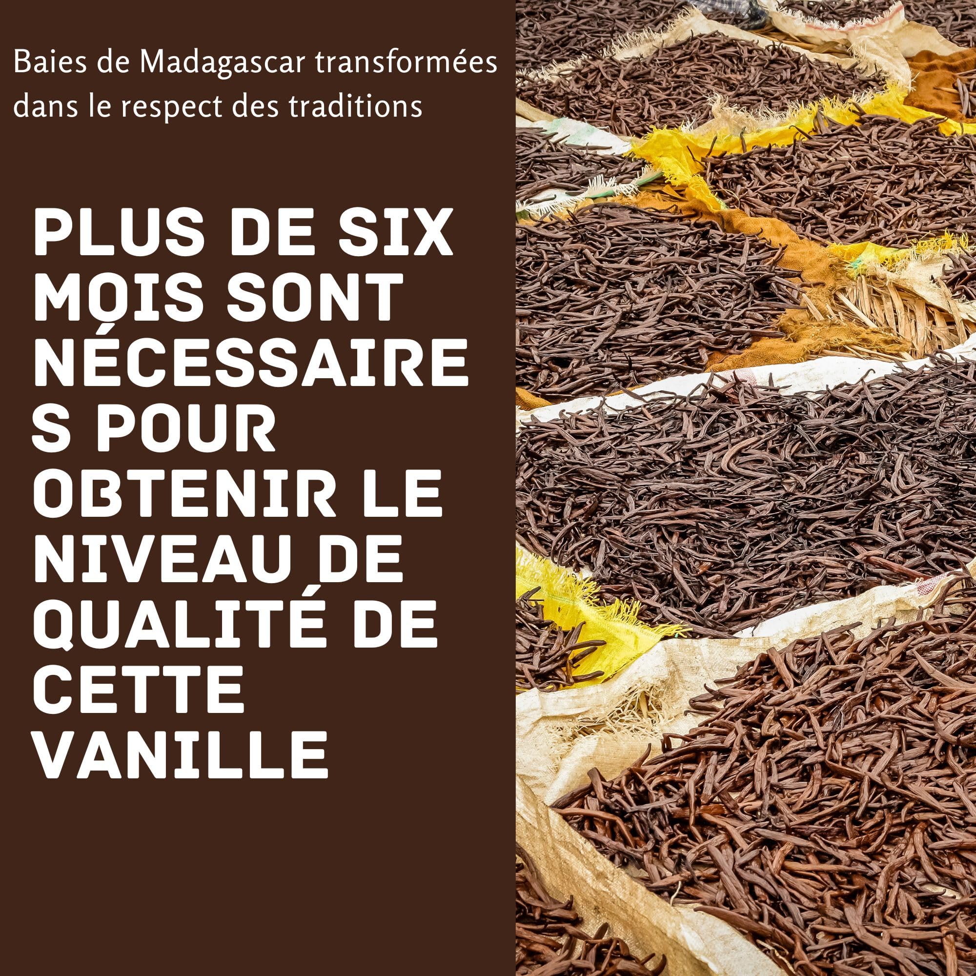 Arôme de Vanille, Extrait pour la Cuisine et la Pâtisserie, Grand Format de 100 ml, Vanille Bourbon de Madagascar, Extrait Naturel avec de l'Alcool, Sans Sucre, Sans Gluten.
