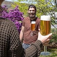 Vista 3 de SCS Direct Copas de champán de gran tamaño XL (paquete de 4) 25 onzas Cada uno tiene capacidad para una botella completa de champán o vino