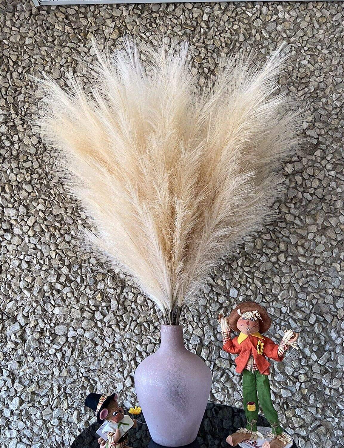 QIANYUN 8pcs 31.4in tall Artificial Plant Simulation Reed Grass Pampas Grass-Bouquet Flower Pampas grass decor-Flower Arrangement Decor-PhragmitesWedding Holiday Party Decor