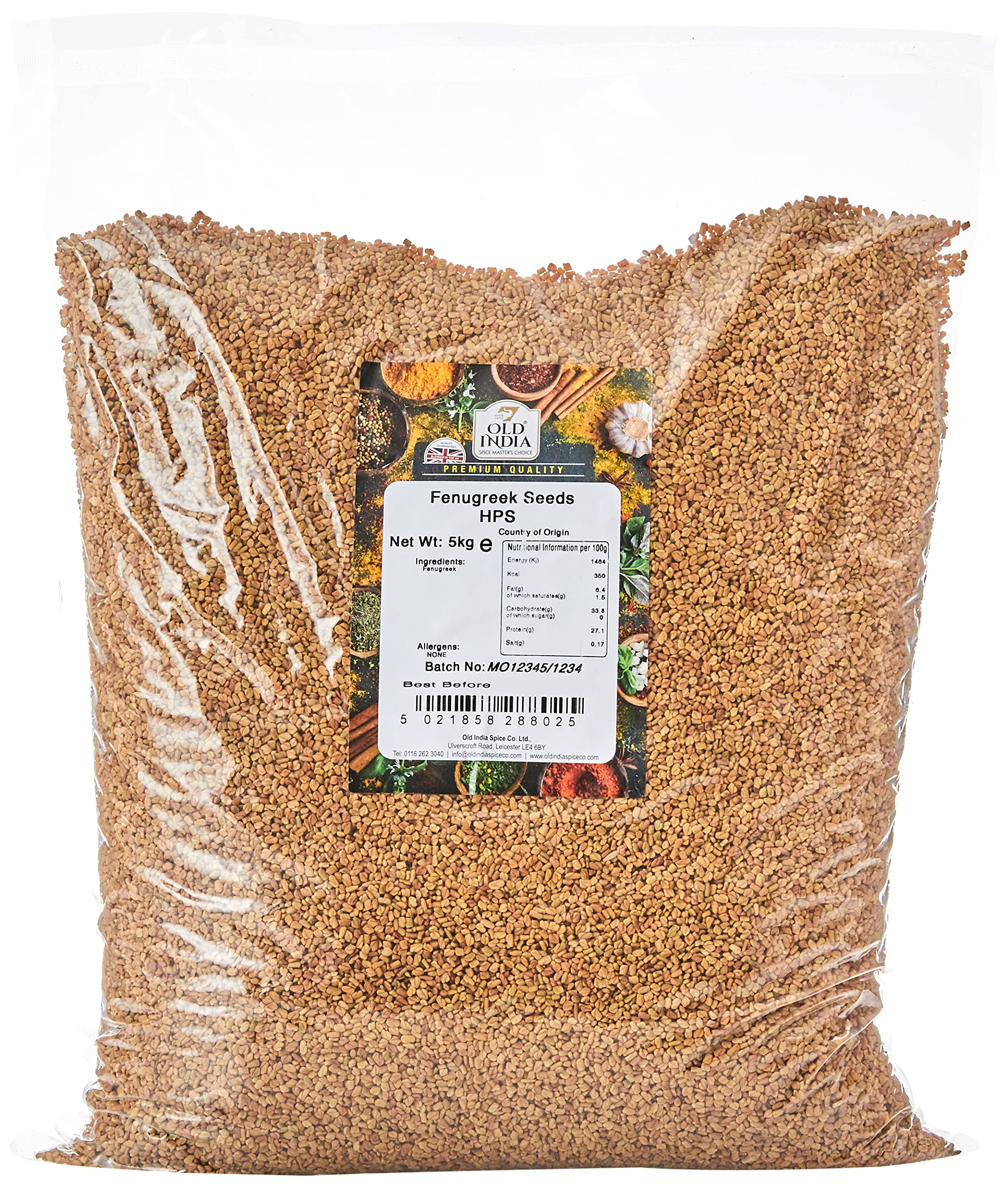 Old India Fenugreek Seeds HPS 5kg