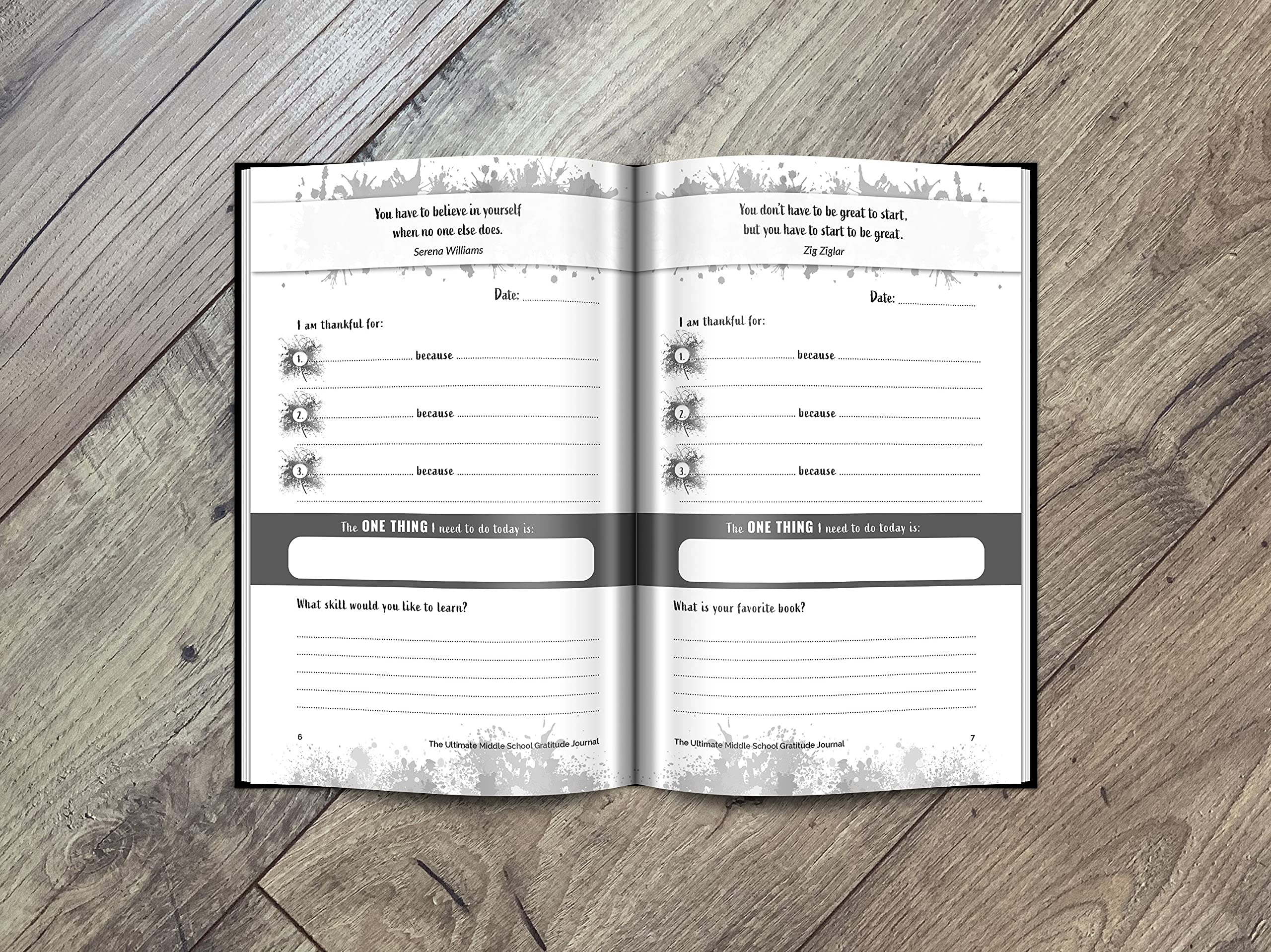 The Ultimate Middle School Gratitude Journal: Thinking Big and Thriving in Middle School with 100 Days of Gratitude, Daily Journal Prompts and Inspirational Quotes - Image 4