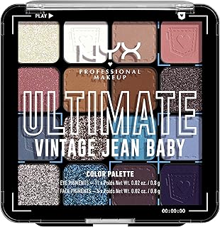 NYX PROFESSIONAL MAKEUP, Ultimate Gölge Paleti, Göz Farı Paleti - Vintage Jean Baby