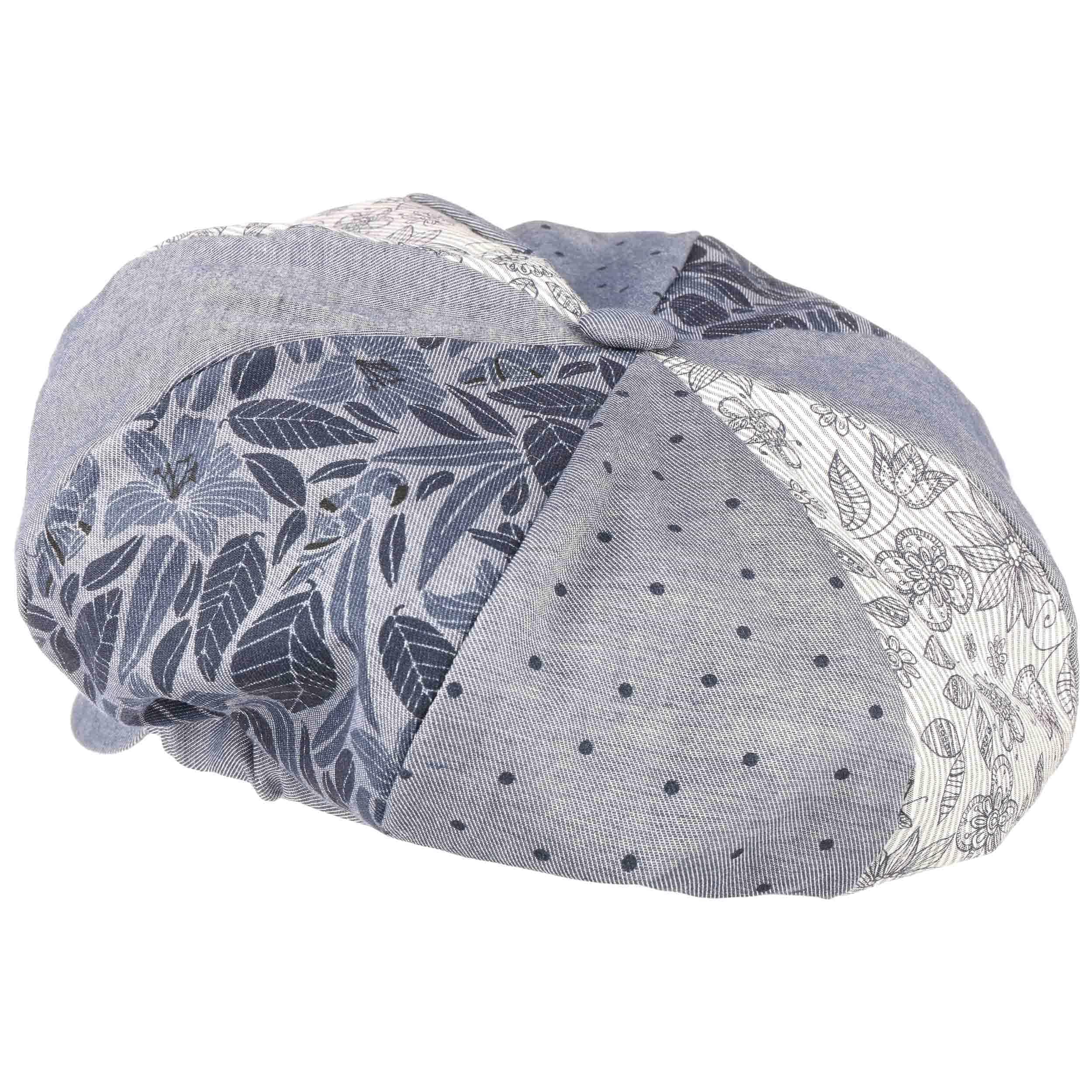 Lipodo Avella Schirmmütze Ballonmütze Patchwork Blumenmuster Made in Italy Damen Frühling Sommer