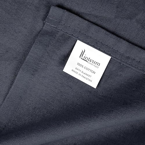 Miniatura 5 de Linteum Textile - Manta de baño para pacientes hospitalarios mezclados de algodón, manta de cama tamaño Queen, manta ligera, 90 x 90 pulgadas, 2.25