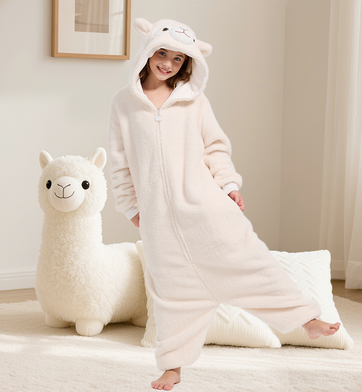 Disfraz completo kid alpaca unisex talla XS miniatura 7