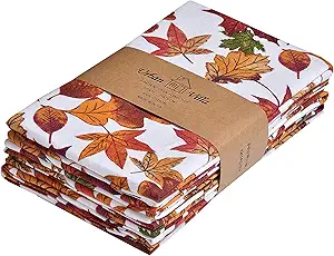 Cozy Fall Kitchen Towels in rustic colors – top pick for affordable fall decor ideas 2025