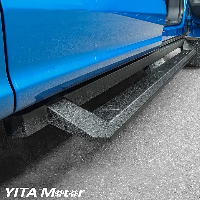 Estribos laterales YITAMOTOR para RAM 1500 2019-2026 Crew Cab Negro miniatura 2