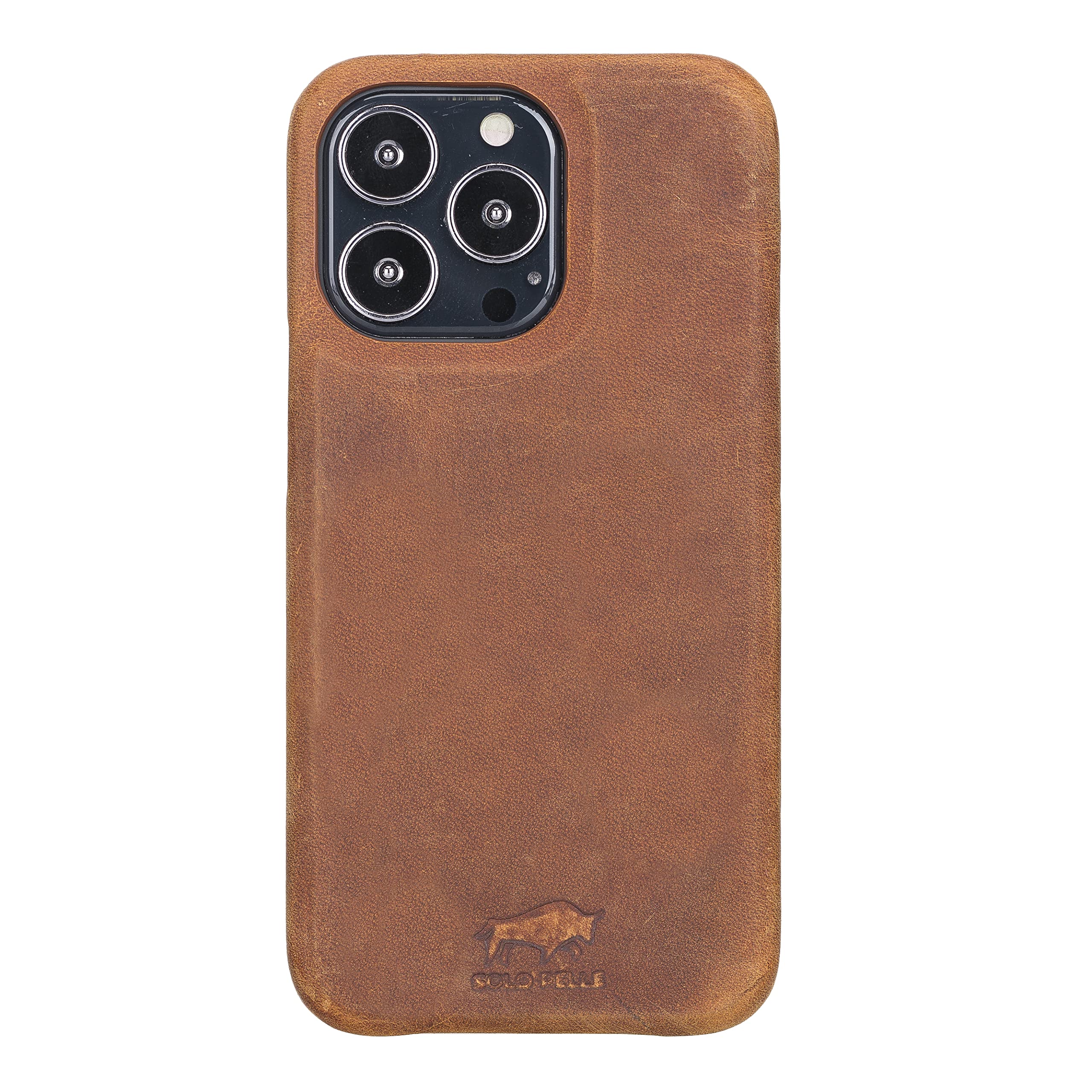 Custodia IPhone 13 Pro Max Solo Pelle - Vera Pelle Marrone Vintage - Foto 9