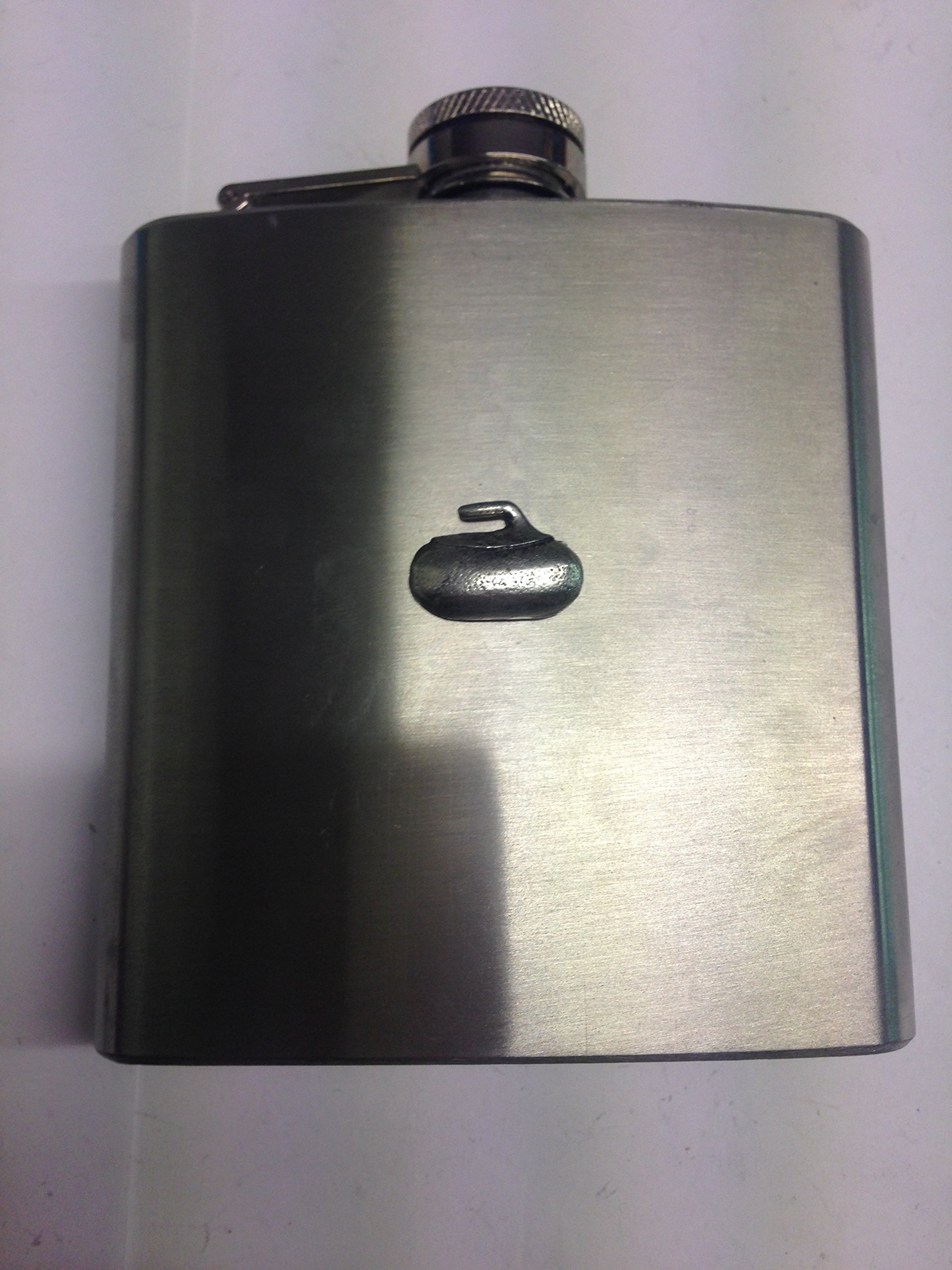 Flasque haut de gamme inox et emblème en étain anglais traditionnel - 2