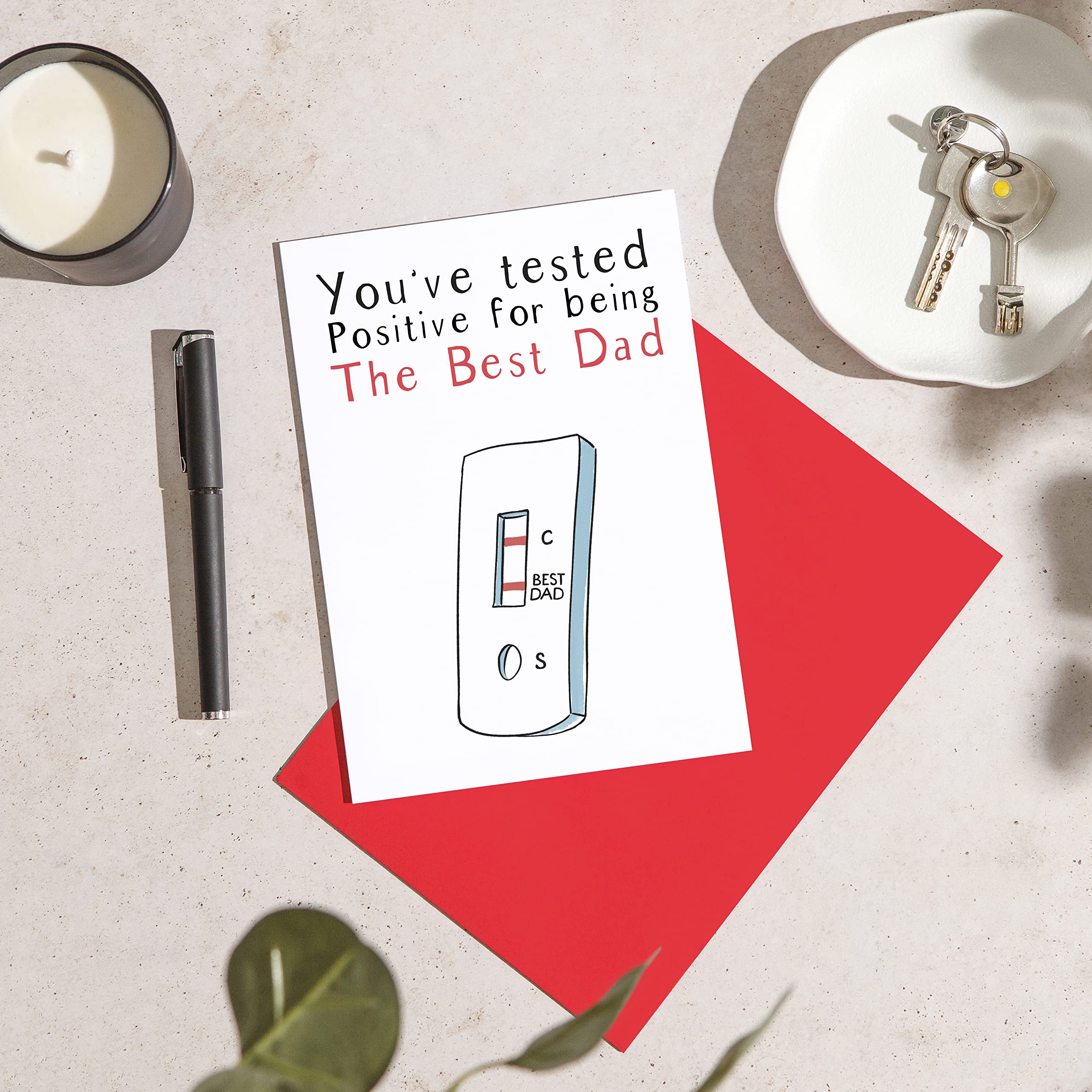 Wall Smart Designs Biglietto Di Auguri Divertente Per Papà - Compleanno, Ringraziamento, Umorismo - Formato A5 Con Busta, Interno Bianco
