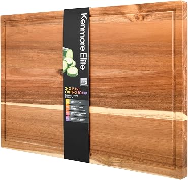 Kenosha Heavy Duty Acacia Wood Extra Large Cutting Board - Thumbnail 5