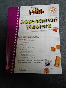 My Math Assessment Masters Grade 5
